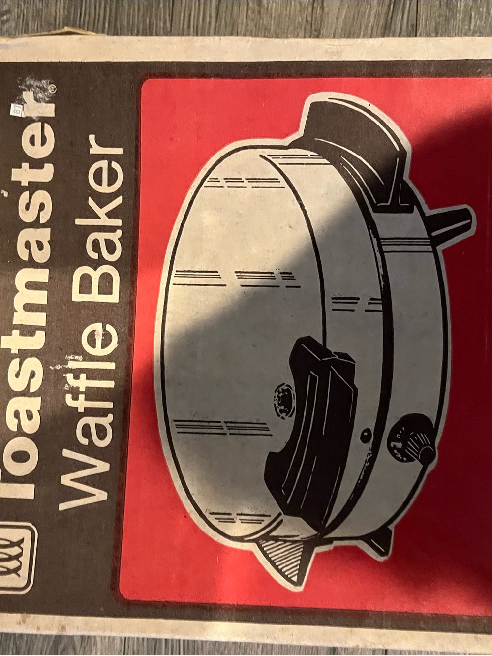 Toastmaster Waffle Baker - Red and Black Graphics
